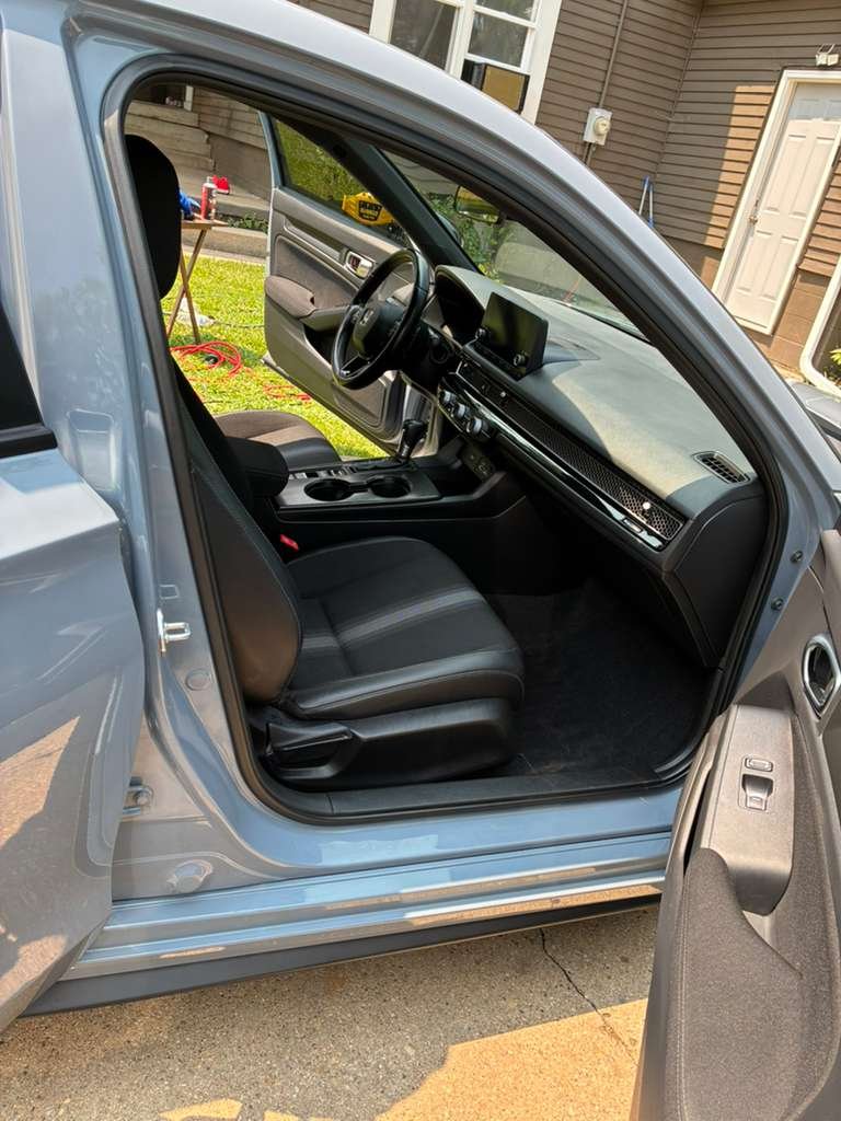 Vehicle interior after detailing